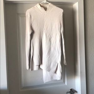 Cabi cream sweater with back D Hooks